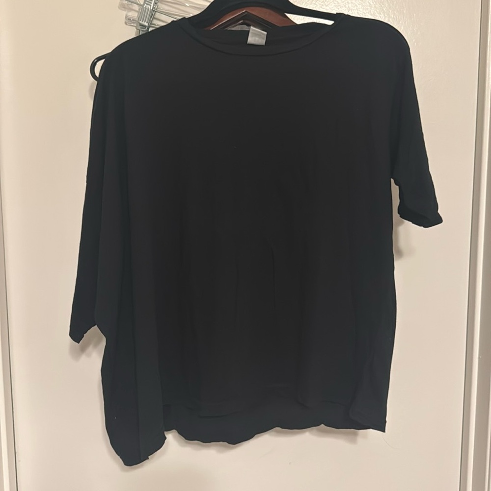OAK black oversized off center tshirt